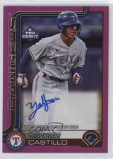 2025 Topps Pro Debut Fuchsia Foil Auto /199 Yolfran Castillo #PD-51 Auto 1n9c