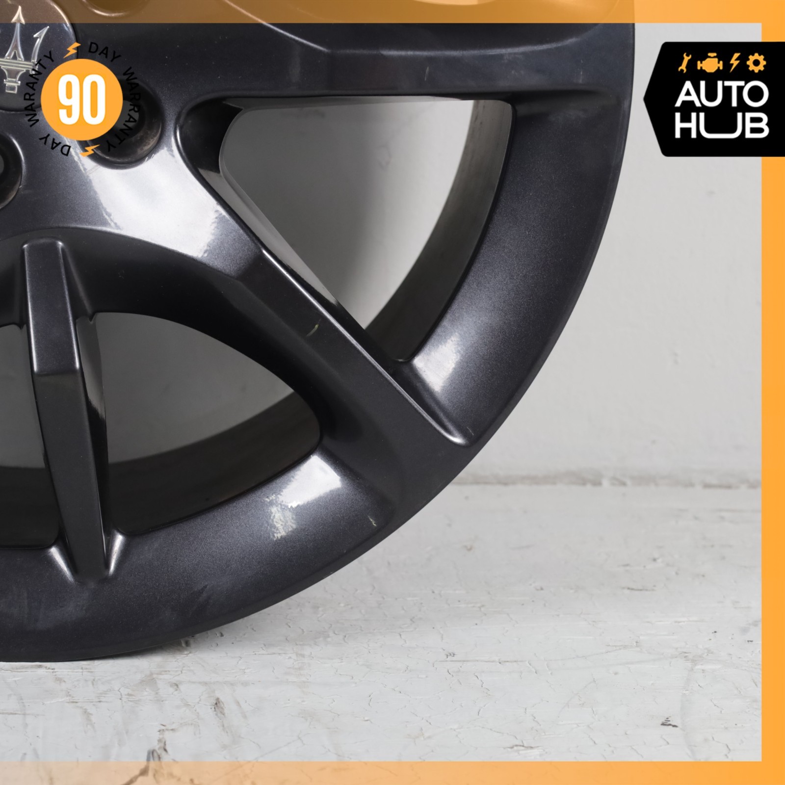 Maserati GranTurismo M145 10.5 x 20 20" Rear Wheel Rim Black 84072500 OEM