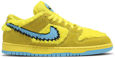 Nike SB Dunk Low Grateful Dead Bears Opti Yellow Style # CJ5378-700 Size 11