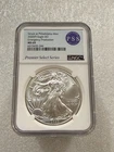 2020 (P) SILVER EAGLE  NGC MS 69 EMERGENCY PRODUCTION ~ PRISTINE ~ NO SPOTS (X)
