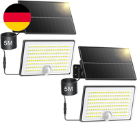 Realky Solarlampen FüR AußEn Mit Bewegungsmelder, IP65 Wasserdichte Solar Strahl