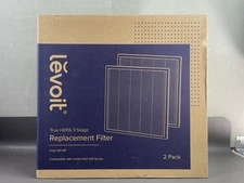 NEW Levoit Vital 100-RF True HEPA 3 Stage Replacement Air Purifier Filter 2 Pack