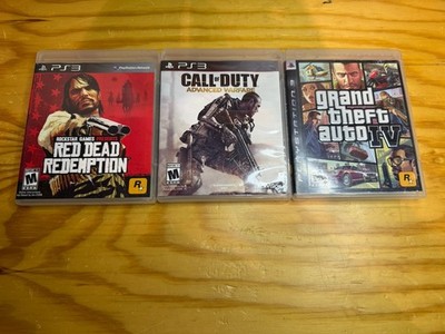  Grand Theft Auto IV 4 GTA  Call Of Duty &  Red Dead Redemption -PS3