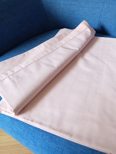 Vintage Dorma Single Flat Sheet Baby Pink Cotton Terylene Blend Retro Bedding Uk - Picture 3 of 3