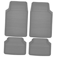 Rubber Car Mats,Car Floor Mats All Weather,Car Mats 4 Full Set All Gray