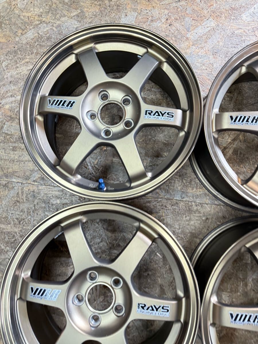 RAYS VOLK RACING TE37 Wheels 16 inch 7J +46 PCD100 5H set of