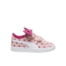 Zapatillas PUMA Gamuza Clásicas Ligeras Flexibles ReBow V Sin Cordones Niñas Pequeñas Rosa Casua