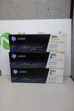 HP 202X CF501X CF502X CF503X High Yield Toner Set Magenta/Cyan/Yellow EXPIRED 