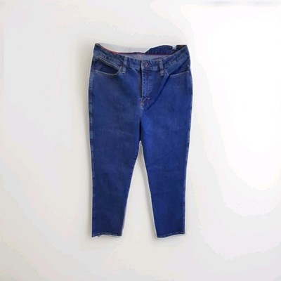 Wrangler Jeans Womens Size 11/12 Blue Slim Fit Straight Cut Denim Low Rise 