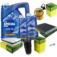 Mann Inspektionspaket 7L Mannol Special Plus 10W-30 FüR Toyota Avensis Kombi 2.0