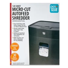 Pen+Gear C289-A 120-Sheet Auto Feed Micro-Cut Paper Shredder with 6 Gallon