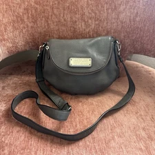 Marc By Marc Jacobs Grey Pebbled Leather Crossbody Bag Q Natasha Purse Small