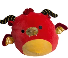 Squishmallows 12” Red Yellow Dragon Jarik Plush Stuffed Toy