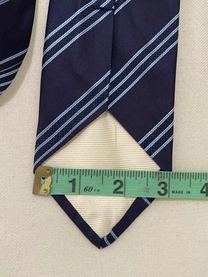 ATELIER F&B. Blue Striped Silk Tie. M In France. Ex Con - Image 3 of 4