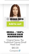 Pivot Point Mannequin Head Auburn Brown Gray ...