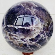 Natural Dream Amethyst Quartz Crystal Sphere Ball Healing 3340g