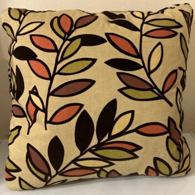 KAP Home Leaves Abstract Floral Bitter Square Decorative