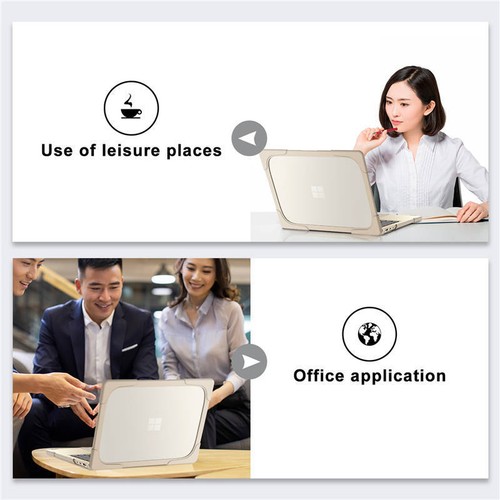 Hard Stand Case Cover Flip Shell For Microsoft Surface Laptop 3 4 5 13.5 15 Go 2 - Picture 46 of 47