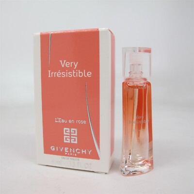 VERY IRRESISTIBLE L'eau en Rose by Givenchy 4 ml/ 0.13 oz Eau de Toilette Mini 