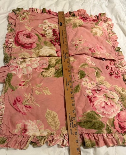 VTG Chris Madden JC Penney home Floral Ruffled Standard Sham Shabby Cottage Chic - Picture 3 of 10