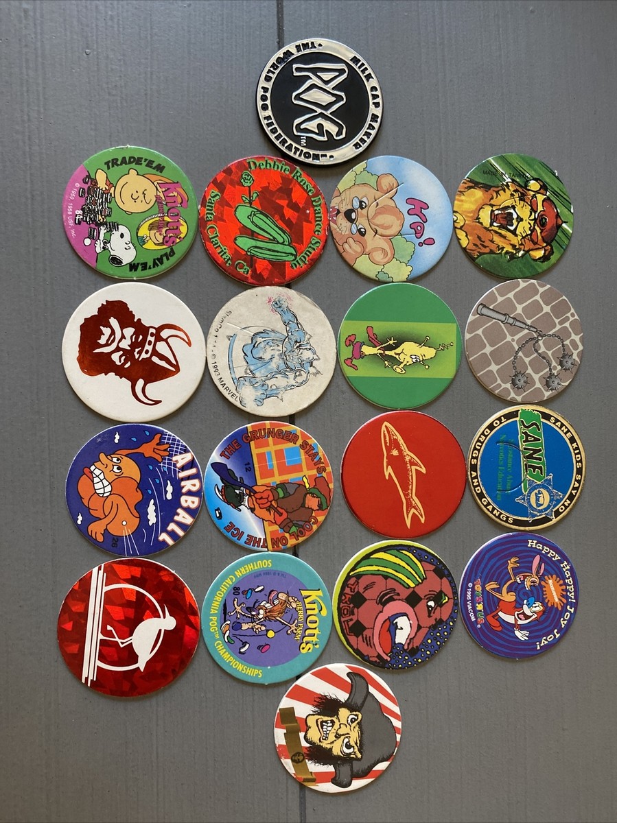 Lot Vintage De Pogs – Collection Nostalgie Années 90