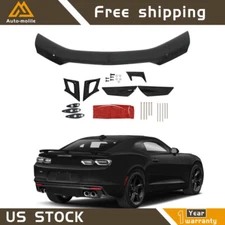 Gloss Black Rear Wing Trunk Spoiler Kit For Chevy Camaro 2016-2024 ZL1 1LE Style