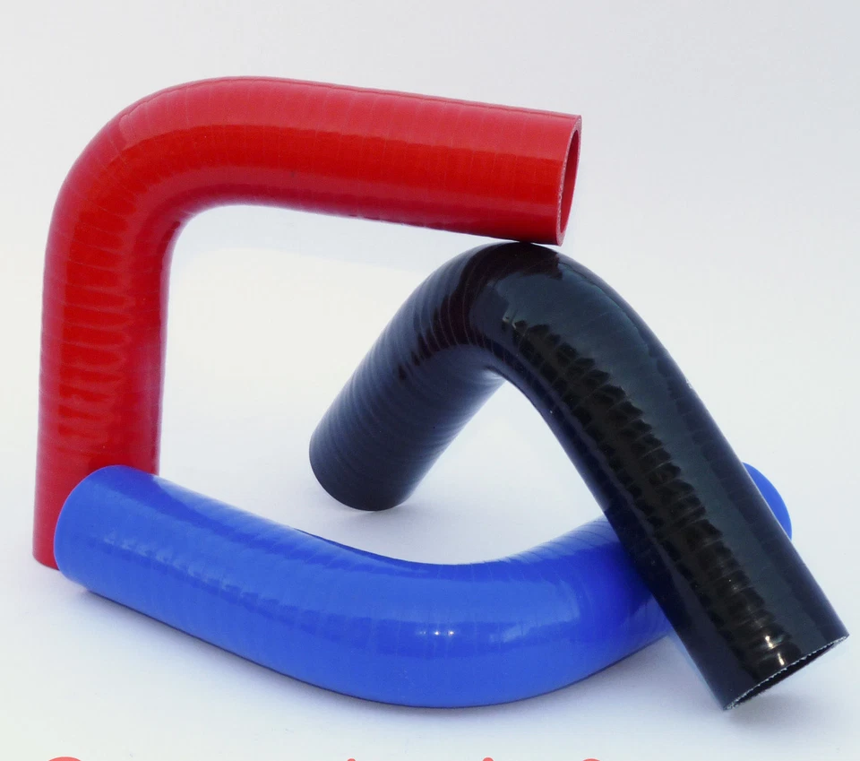 90°Grad, Silikonbogen, ID 32mm, Silikonschlauch, Bogen Silikon Schlauch SCHWARZ - Bild 3 von 4