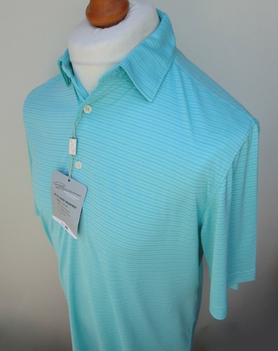 Men's Greg Norman ML75 Polo Shirt Short Sleeve Play Dry Black Blue S M L XL BNWT - Picture 58 of 95