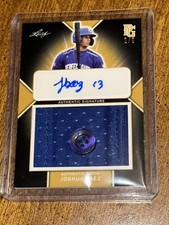 JOSHUA BAEZ 2020 LEAF PERFECT GAME JERSEY BUTTON PATCH AUTOGRAPH #2/6 CARDINALS