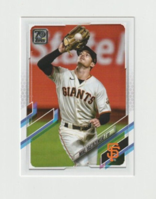 2021 Topps ADVANCED STAT # 227 Mike Yastrzemski SAN FRANCISCO GIANTS 190/300