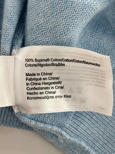 Brooks Brothers 346 V-Neck Sweater Vest Men’s XXL Blue 100% Cotton YGI B5-51 - Picture 8 of 14