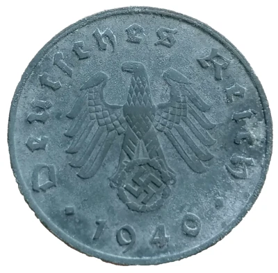 ALLEMAGNE 10 Reichspfennig 1940 Hambourg en zinc - Photo 1/2