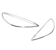 Chrome Headlights Trim Bezel Cover Surround Rim For Peugeot 206 98-06