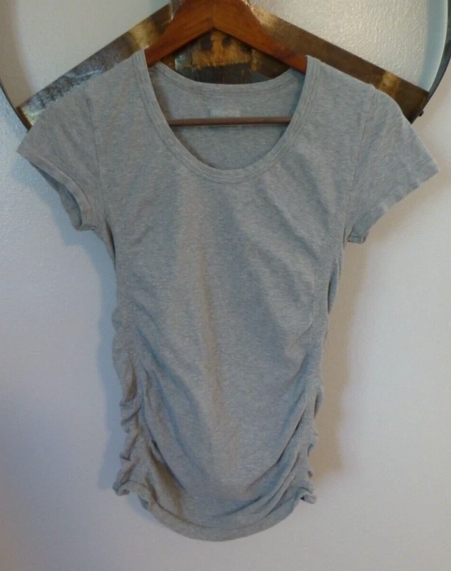 athleta fastest track short sleeve ruched active top shirt