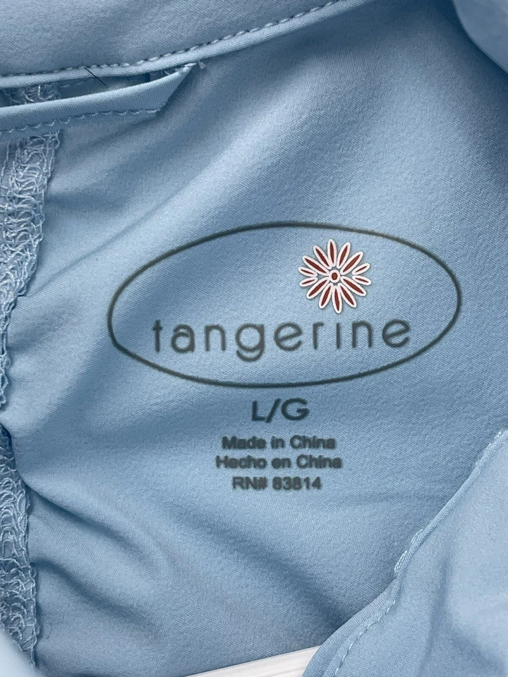 Chaleco Chaqueta Tangerine con Capucha Cremallera Completa para Mujer Talla Grande Azul Cremallera Capucha Foto 3 de 4