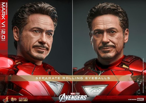 HotToys Movie Masterpiece Diecast Avengers Iron Man Mark 6 2.0 Ver Action Figure - Picture 4 of 13