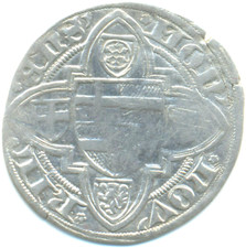 Köln-Erzbistum, Dietrich II. Graf von Mörs, Weisspfennig o. J. Riel