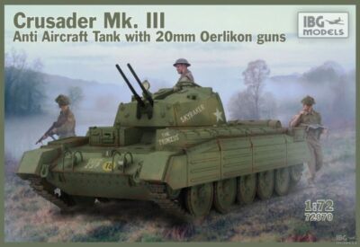 IBG 72070 Crusader Mk. III Anti Aircraft Tank with 20mm Oerlikon guns scale 1/72
