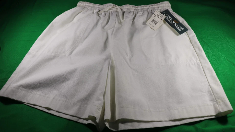 Women's White Cotton Shorts - Cabin Creek - Size 14 - Изображение 2 из 4