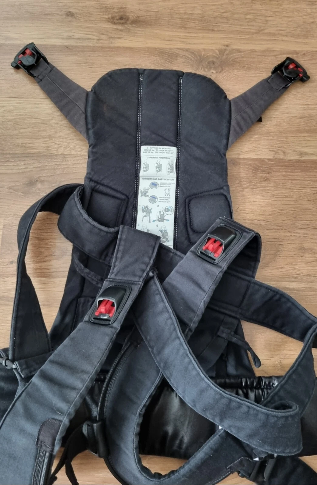 Babybjorn WE Baby Carrier Front/Back 0-36months 3.5kg-15kg Black/Grey