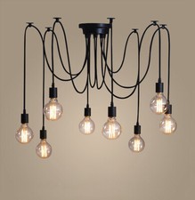 8 Head Spider Light Fittings Ceiling Multi Bubble Pendant Lamp Shade Chandelie