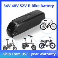 52V 48V 36V 10Ah 15Ah 20Ah Electric Bicycle Ebike Lithium Battery Rechargeable