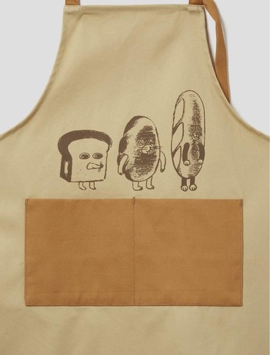 Bread Thief Apron for Adults 2 Types for Children Colors Beige Kitchen JAPAN NEW - Picture 20 of 24
