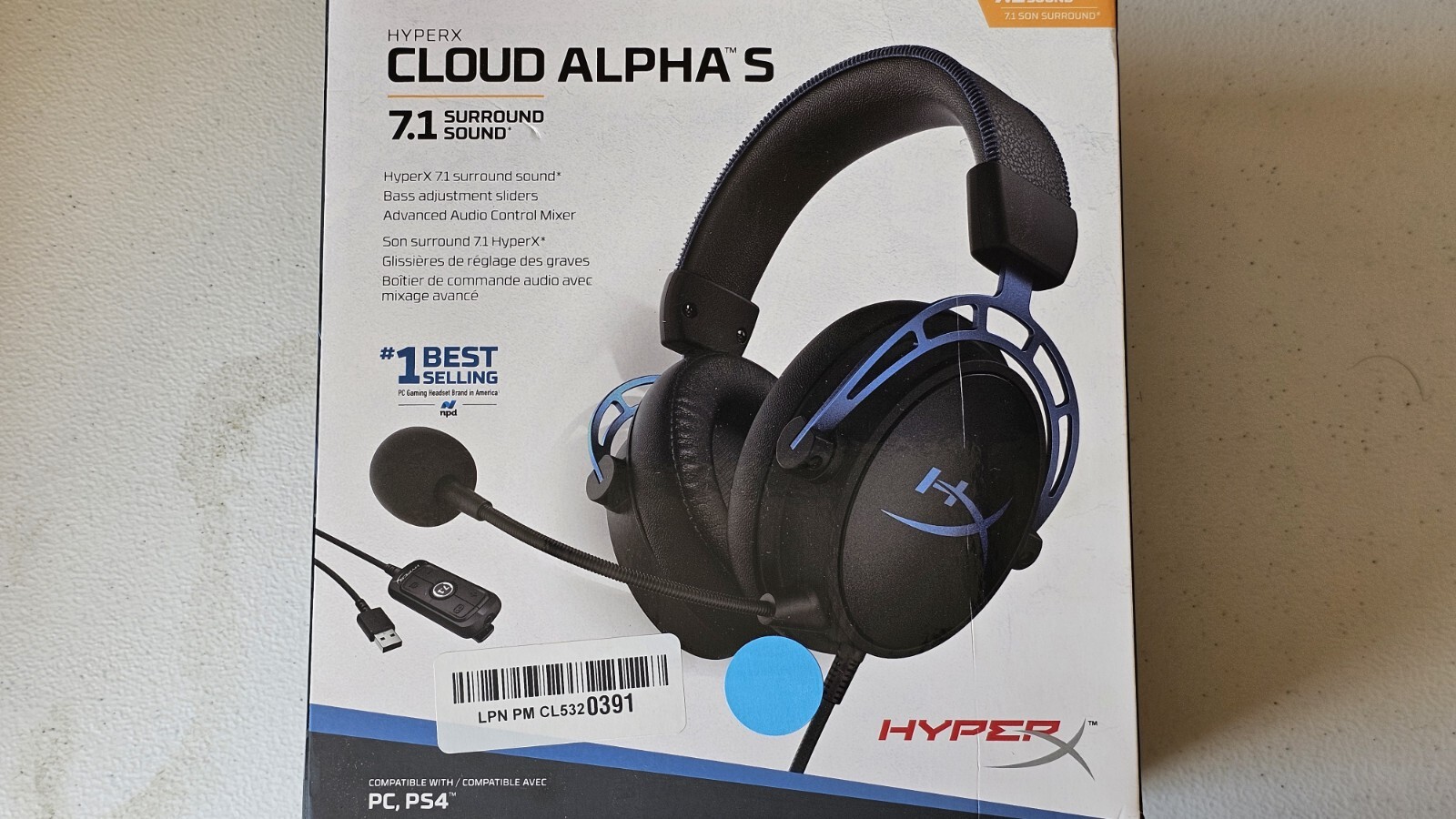 Microphone Hyperx Cloud Alpha S Playstation HyperX Cloud Flight