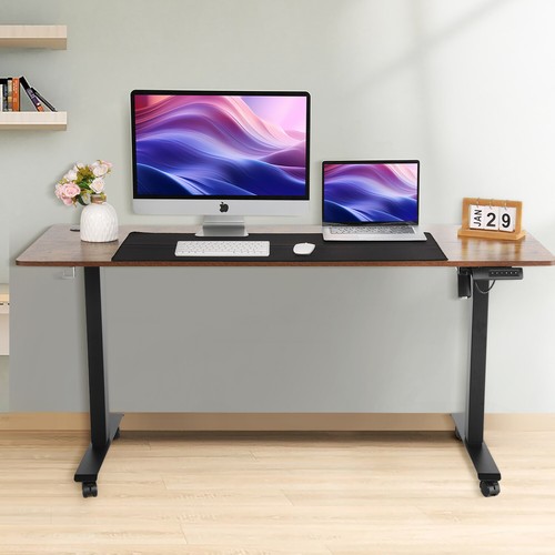Electric Height Adjustable Standing Desk 63x24 Ergonomic Stand Up Desk for Home - Picture 59 of 117
