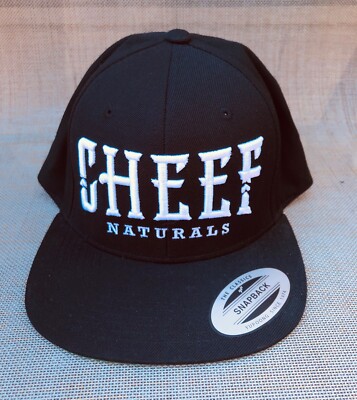 MEN'S CHEEF NATURALS BASEBALL CAP - Black Adjustable