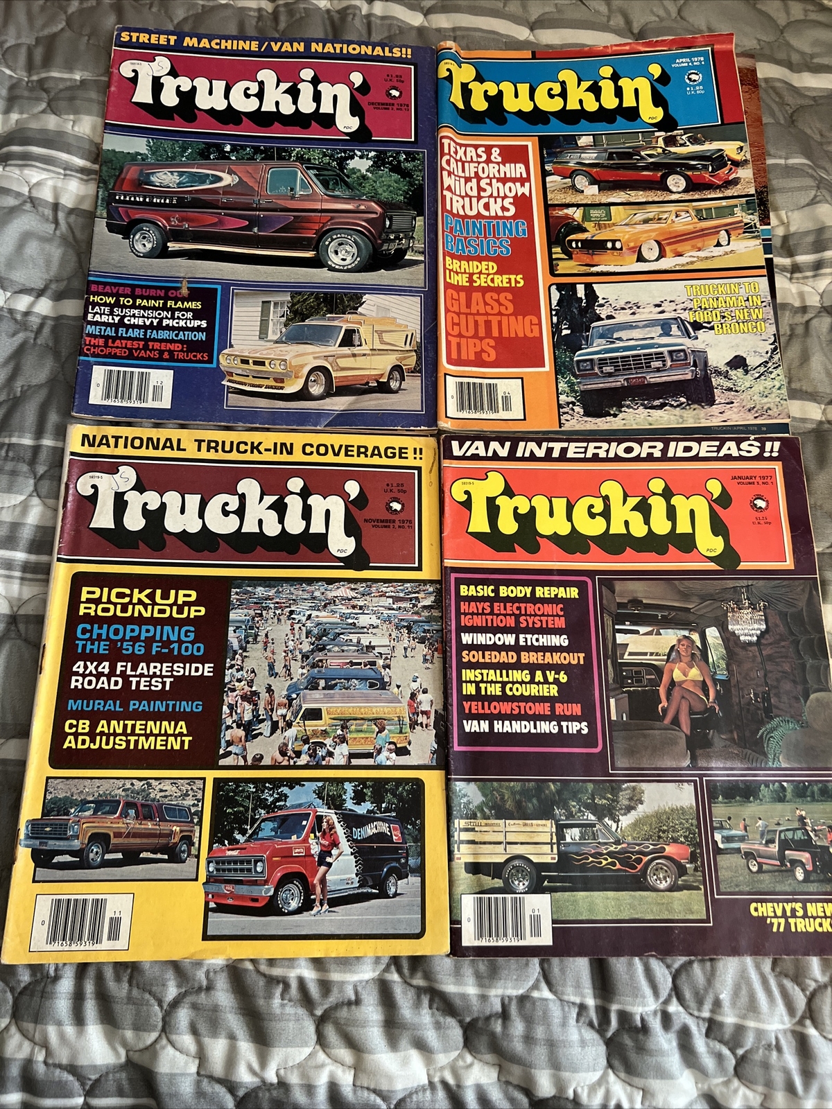 Lot of 8 Vintage Truckin' Magazines 19761979 Vans Trucks Street