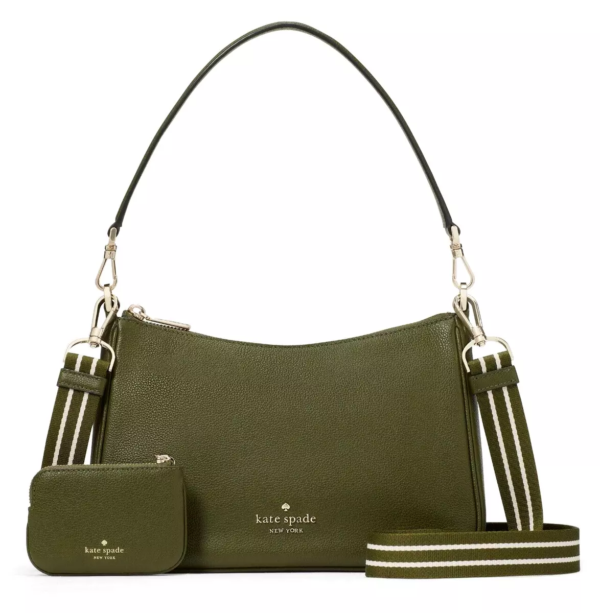 New Kate Spade Rosie Shoulder Bag Pebbled Leather Enchanted Green with Dust bag