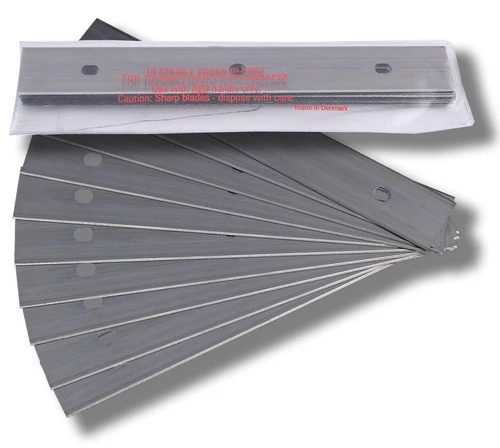 6" HEAVY DUTY  CARBON SCRAPER BLADES - PACK OF 10