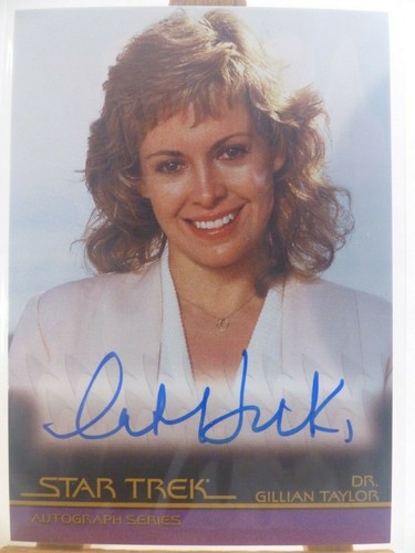 Tarjeta de autógrafo completa de las películas de Star Trek A49 Catherine Hicks Dr. Gillian Taylor - Imagen 2 de 3